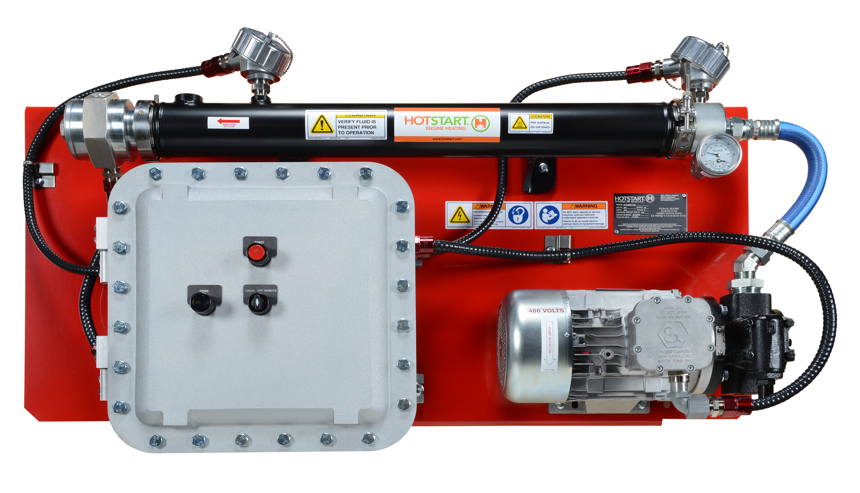 Hotstart’s OLA is the largest capacity IECEx oil heating system designed for hazardous locations.