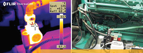 Use of infra-red cameras during field tests of pump driven heaters show outlet temperatures lower than typical thermosiphon heater outlet ports.