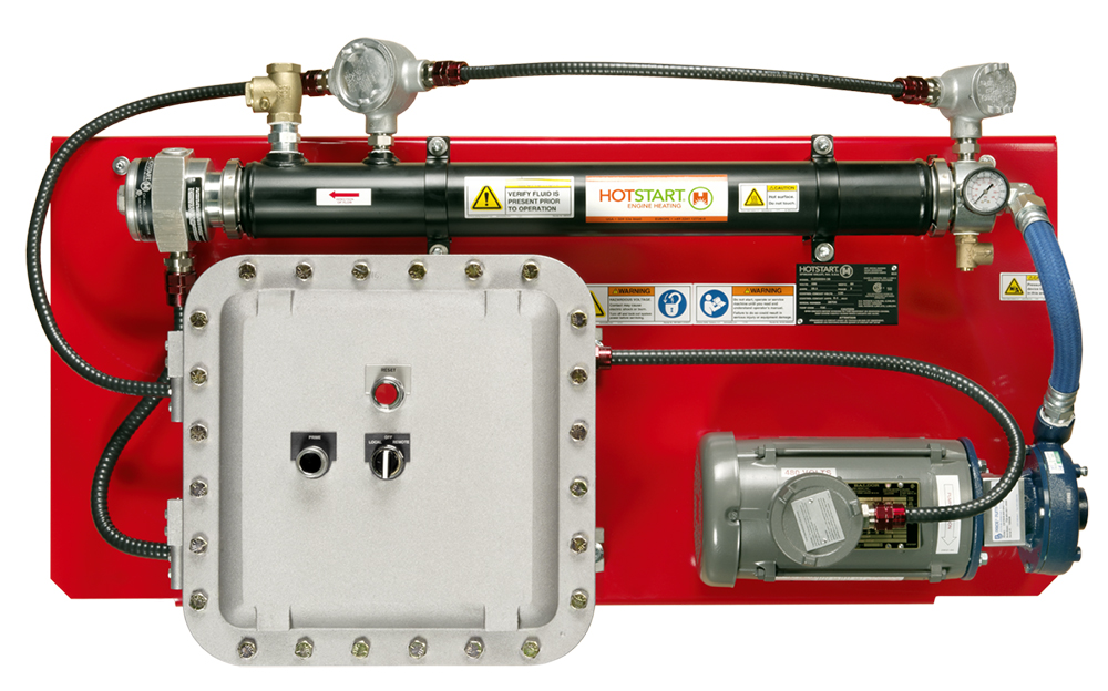 CLE 型号是 Hotstart 大容量冷却液加热系统，专为北美危险地带应用而设计。