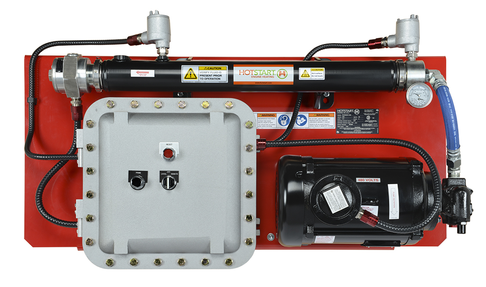 OLE 型号是 Hotstart 最大容量机油加热系统，专为北美危 险地带应用而设计。