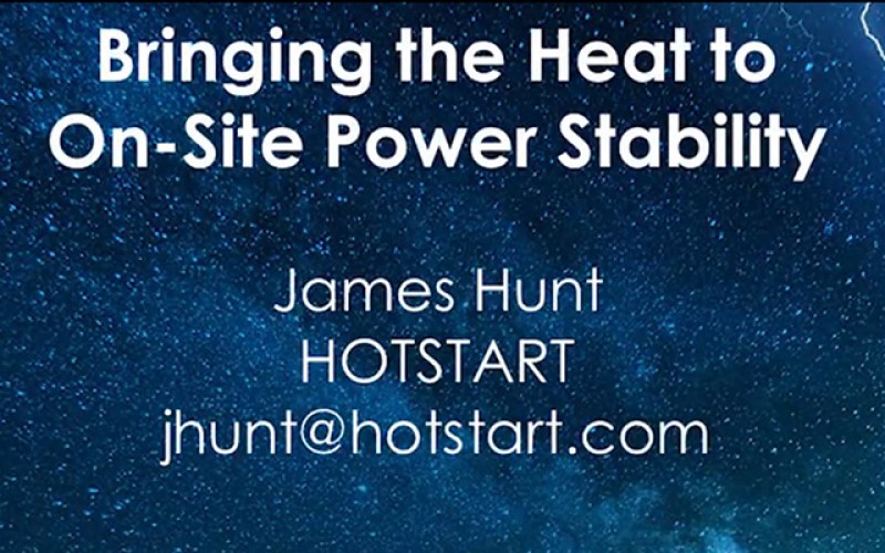 HOTSTART "Bringing the Heat to On-Site Power Stability" EGSA Presentation