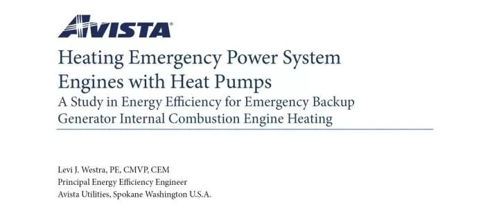Whitepaper: Heating Emergency Power Systems with Heat Pumps